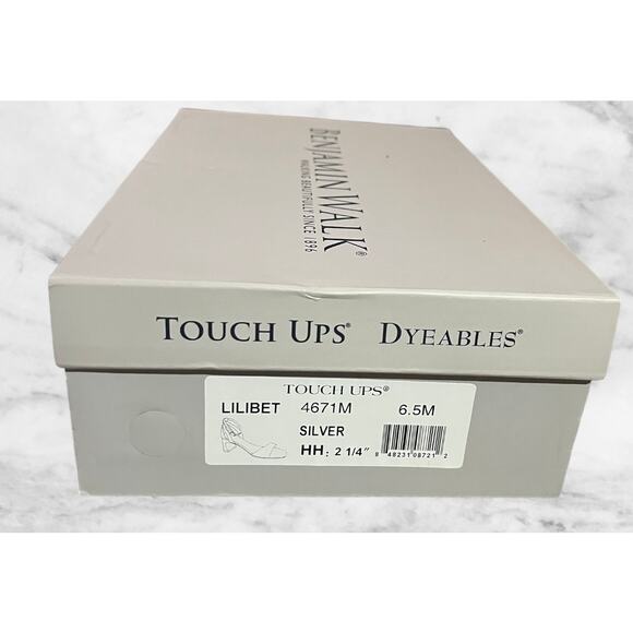 Benjamin Walk Lilibet Touch Ups Silver Heels 6.5 M
Glitter Evening Shoes - Picture 11 of 11